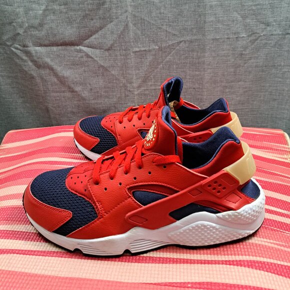 Size 13 - Men’s Nike Air Huarache University Red Running Shoes 2018 318429-611 - Picture 1 of 13